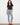 Light blue jeans in slim fit with a cropped length and detailed blanket stitch hem by Charlie B.