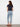 Regular rise slim leg jeans with intricate embroidered border detail for added style by Charlie B.