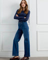 Denim pants featuring a straight fit design, perfect for casual outings by Charlie B.
