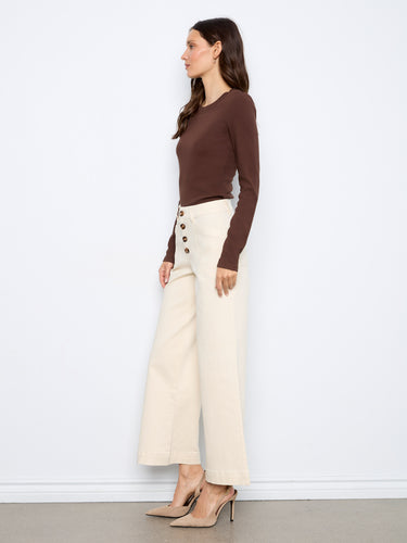 Elegant stretch twill fabric in these pants ensures ease of movement while maintaining a polished look by Charlie B.
