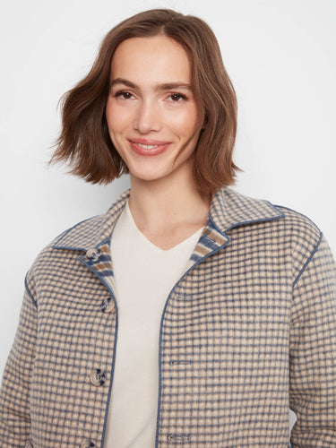 Checkered fabric paired with functional patch pockets makes this an essential addition to your collection. By Charlie B.