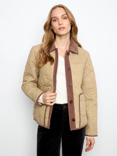 Complete with patch pockets, this jacket is both practical and fashionable by Charlie B.