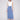 Blue floral skirt with midi length by Charlie B.