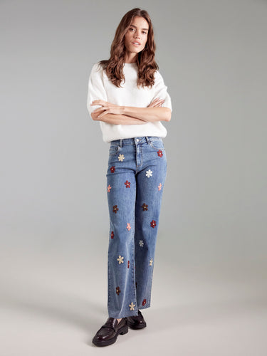 Ecru balloon sleeve sweater crafted from plush knit fabric, ensuring both comfort and style in every wear by Charlie B.