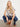 Striped Linen Blend Tie-Front Blouse - Denim