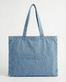 Denim tote bag made from 100% cotton with carry handles and embossed Charlie B logo. Perfect for everyday use by Charlie B.