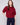 Cabernet knit sweater with plush texture and balloon-shaped elbow sleeves, offering a relaxed fit by Charlie B.