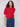 Stylish crimson sweater in plush knit with an easy-going fit, great for layering over jeans by Charlie B.