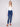 Regular rise skinny jeans in stretch denim, adorned with delicate beaded designs by Charlie B.