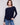 Navy sweater with a stylish boat neck design, ideal for adding a touch of elegance to your wardrobe by Charlie B.