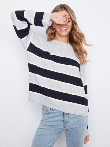 Enjoy the cozy feel of drop shoulders in this stylish sweater by Charlie B.