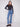 Medium blue bootcut jeans featuring a long length design, ideal for pairing with your favorite footwear by Charlie B.