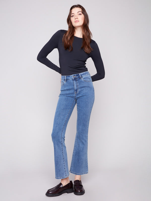 Bootcut Jeans - Medium Blue