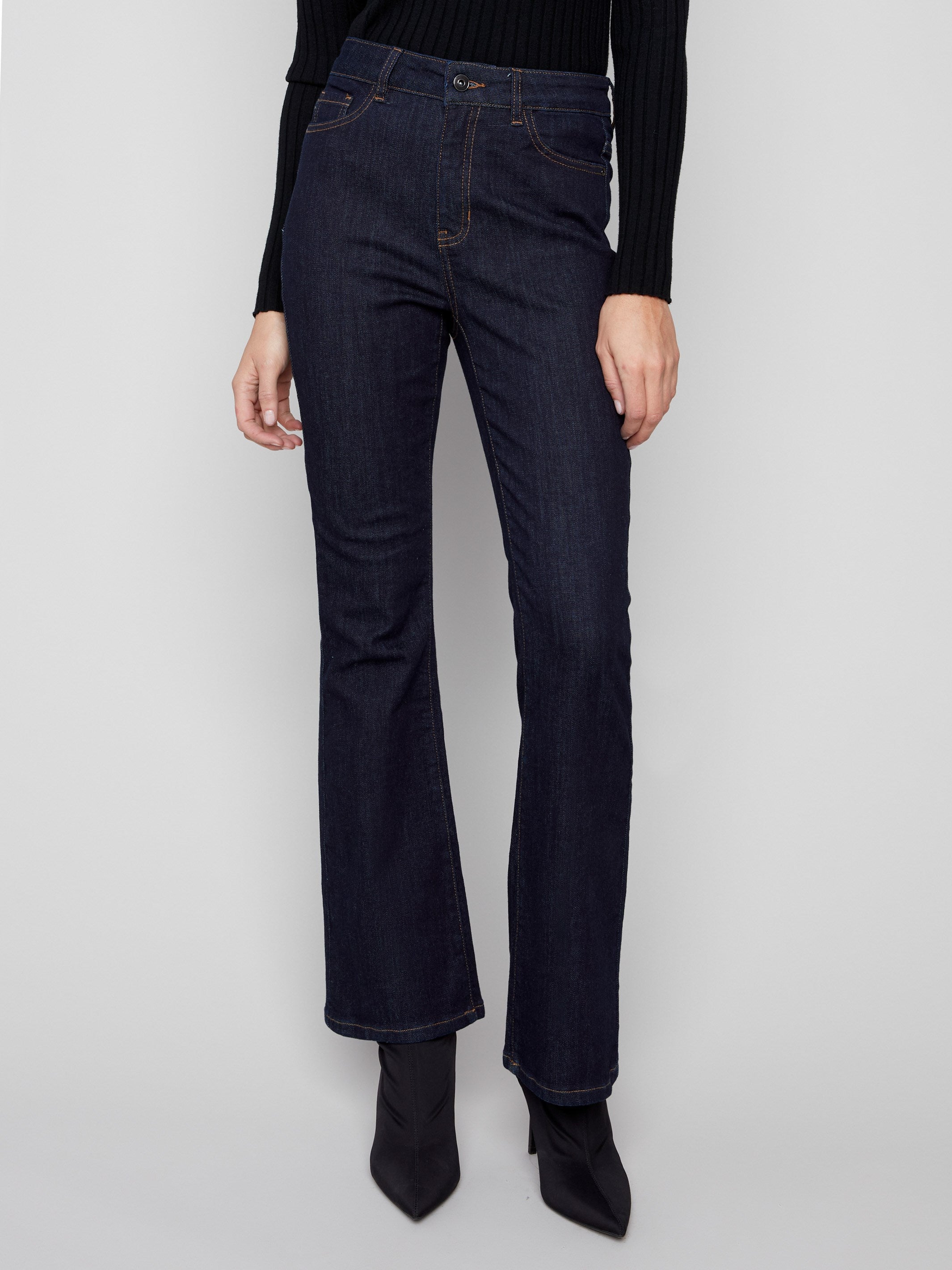 Stylish stretch denim jeans designed to move with you, offering both comfort and style by Charlie B.