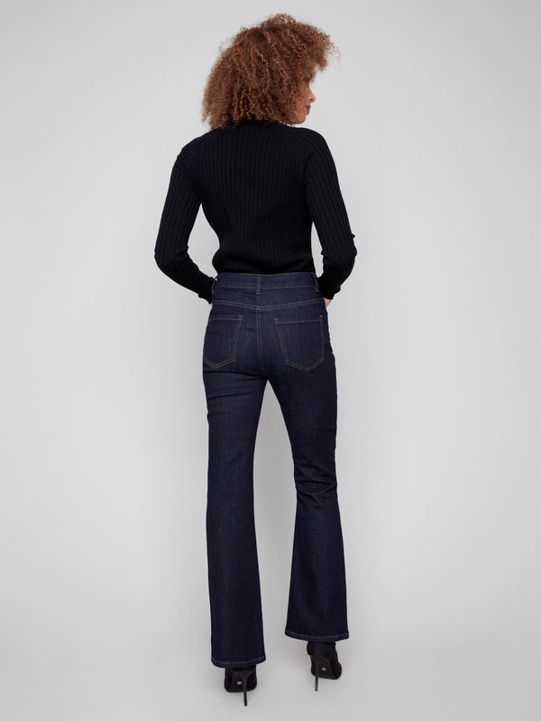 These jeans showcase a regular rise for a classic and comfortable fit by Charlie B.