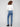 Five-pocket design on these medium blue stretch denim jeans by Charlie B.