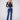 Indigo jeans featuring a stylish bootcut fit and long length, perfect for any occasion by Charlie B.
