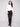 Chic bootcut fit black pants designed with an asymmetrical hem and long-lasting fabric quality by Charlie B.