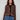 Animal print cardigan with plushy texture and bow tie detail by Charlie B.