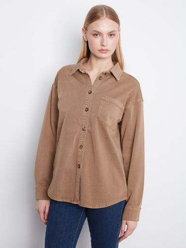 A convenient chest pocket adds functionality and style to this versatile long-sleeve shirt, perfect for casual outings. By Charlie B.