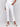 White capri pants with hem slit and side pockets by Charlie B.