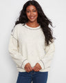 Sweater with a crew neckline and subtle speckled texture, perfect for casual outings. Made from soft fabric for added comfort by Charlie B.