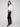 Mid-rise waist black joggers crafted from soft corduroy, complete with two front pockets and drawstring by Charlie B.