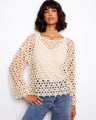 Elegant crochet top with a stylish boat neckline, perfect for any occasion. Crafted to enhance your wardrobe effortlessly by Charlie B.