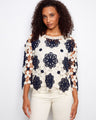 Elegant crochet top featuring a delicate floral pattern, ideal for enhancing any outfit by Charlie B.