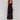 Black crochet maxi dress with ankle length elegance by Charlie B.