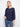 Navy blouse featuring a notched neckline with tie and intricate eyelet detailing, perfect for a stylish look by Charlie B.