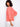Elastic cuffs provide a snug fit on the sleeves of this stylish and comfortable coral top. By Charlie B.