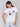 White short-sleeve tee with relaxed fit and bold lettering by Charlie B.