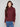 Cabernet sweater with a cozy cowl neckline and intricate cable knit design, offering a stylish look by Charlie B.