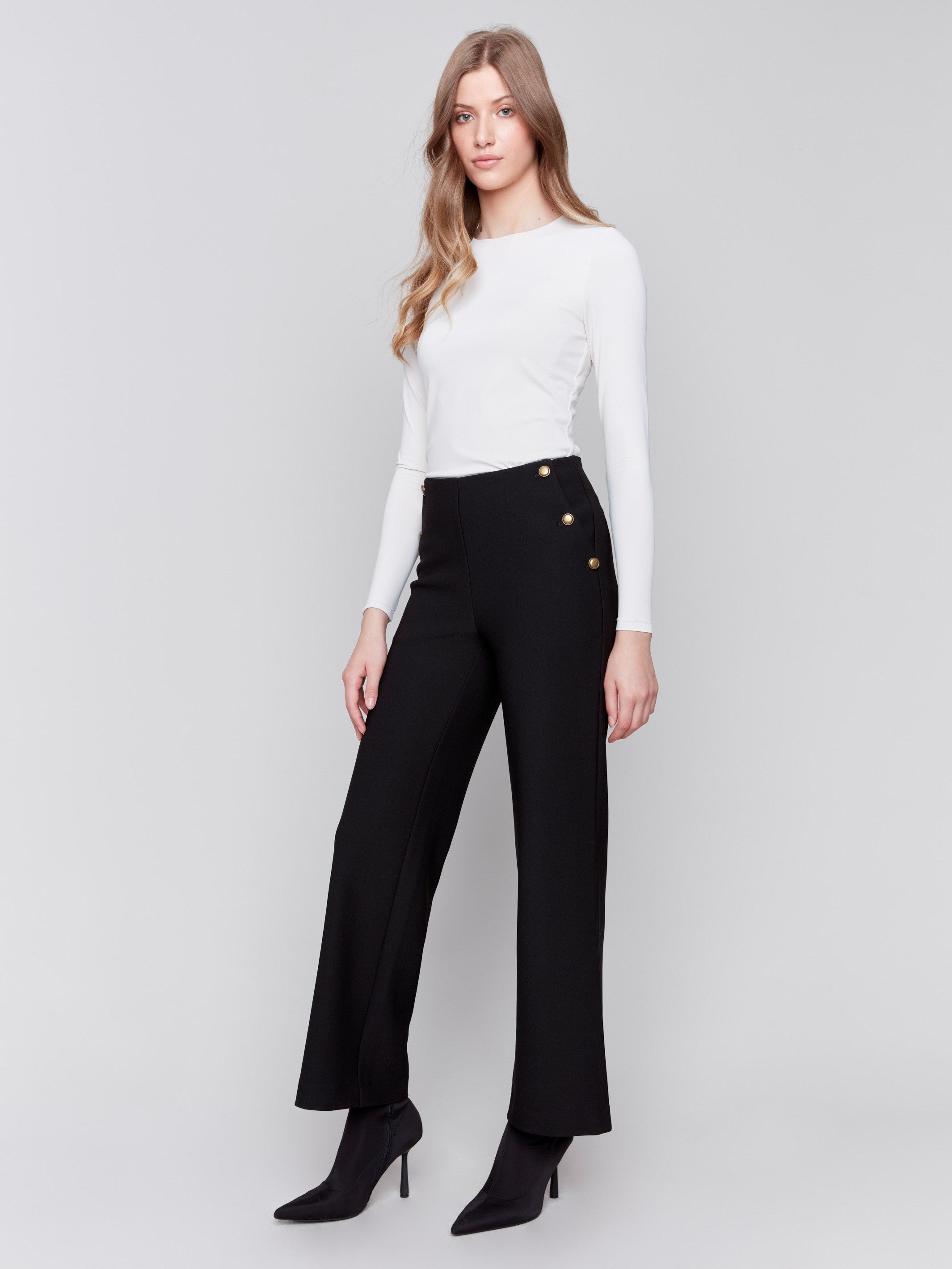 Flare high rise pants store