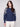 Denim sweater with raglan puff sleeves and floral embroidery, offering a stylish and comfortable fit by Charlie B.