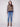 Stylish crew neck sweater with a striking leopard jacquard body and striped details by Charlie B.