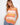 Crochet tank top in apricot with a scoop neckline, ideal for sunny days, by Charlie B.