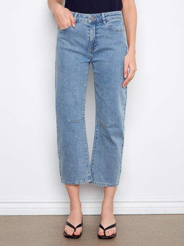 Crafted with a trendy cropped length, these jeans are perfect for any casual look by Charlie B.
