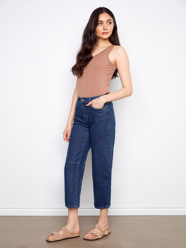 Showcasing a classic 5-pocket design, these denim jeans offer both style and functionality. Designed beautifully by Charlie B.