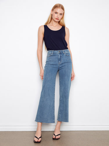 Regular rise denim with a contemporary flair to enhance your everyday ensemble effortlessly by Charlie B.