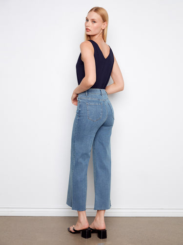 Crafted from stretch denim, these jeans provide flexibility and comfort without compromising style by Charlie B.
