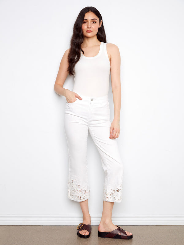 Experience the elegance of a flared fit with these chic pants, featuring a stylish design perfect for any occasion. By Charlie B.