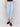 Regular rise cropped jeans in light blue with unique asymmetrical hem detailing by Charlie B.