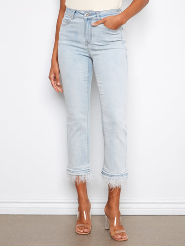 Crafted in stretch denim, these jeans provide comfort and flexibility, perfect for everyday wear by Charlie B.