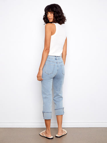Enjoy the practicality of a five-pocket design in these slim fit jeans, blending style and utility seamlessly by Charlie B.