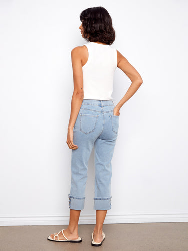Designed with a regular rise, these jeans provide both comfort and modern style for everyday wear by Charlie B.
