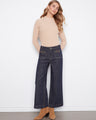 Deep blue jeans featuring a comfortable stretch denim fabric and chic horsebit detail on pockets by Charlie B.