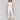 White cropped pants in stretch twill fabric, ideal for a stylish look by Charlie B.
