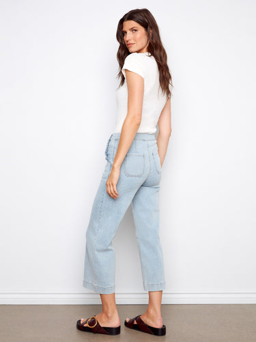 Designed with convenient slash pockets, these jeans combine functionality with fashion-forward design. By Charlie B.